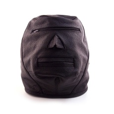 Rouge - Leather Zip Face Mask - Black photo