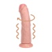 RealRock - 8" Rotating Vibro Curve Dildo - Flesh photo-3