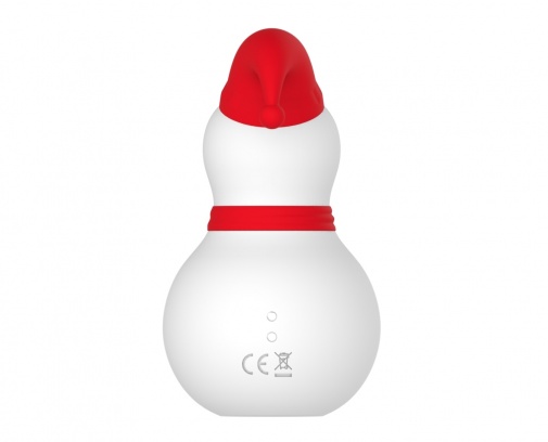 Chisa - Snowman Sucking Massager - Red photo